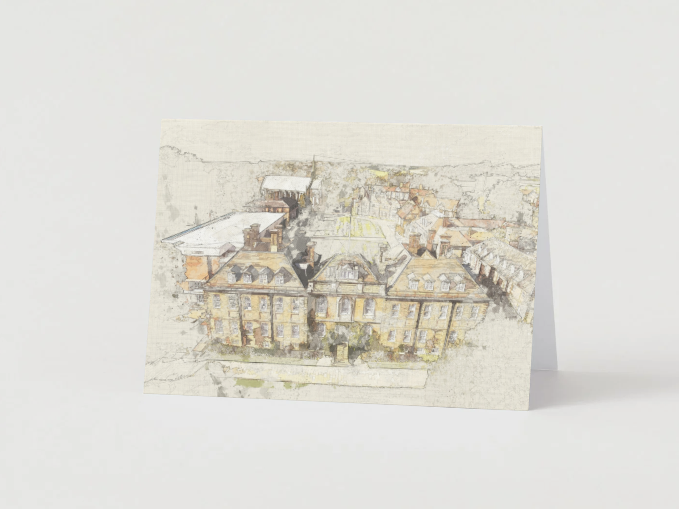 Illustration of the back of C1 Boarding House at Marlborough College