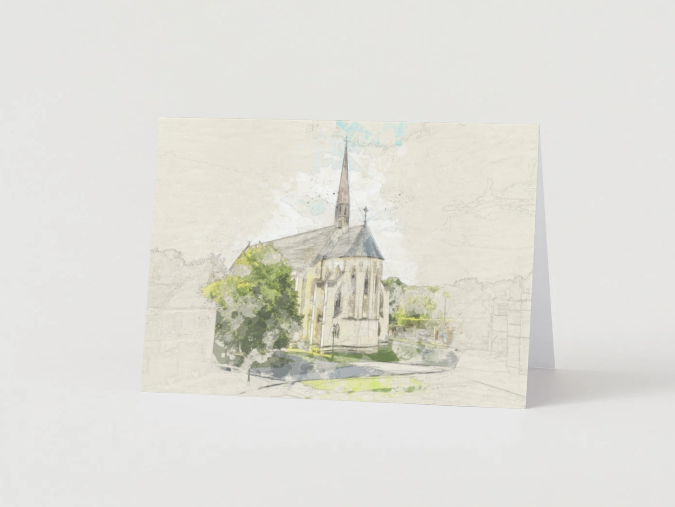 Illustration of the chapel at Marlborough College