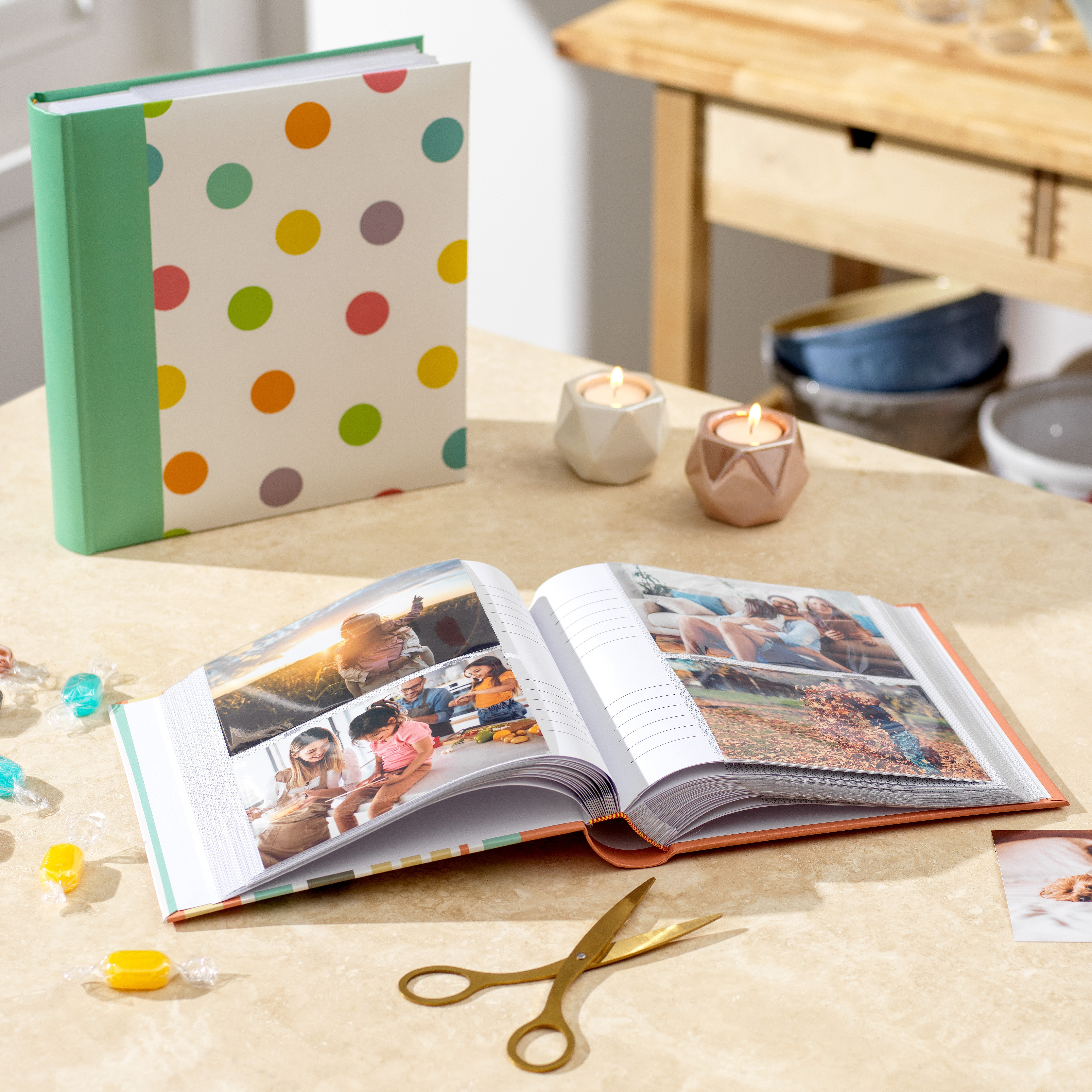 A slip-in photo album